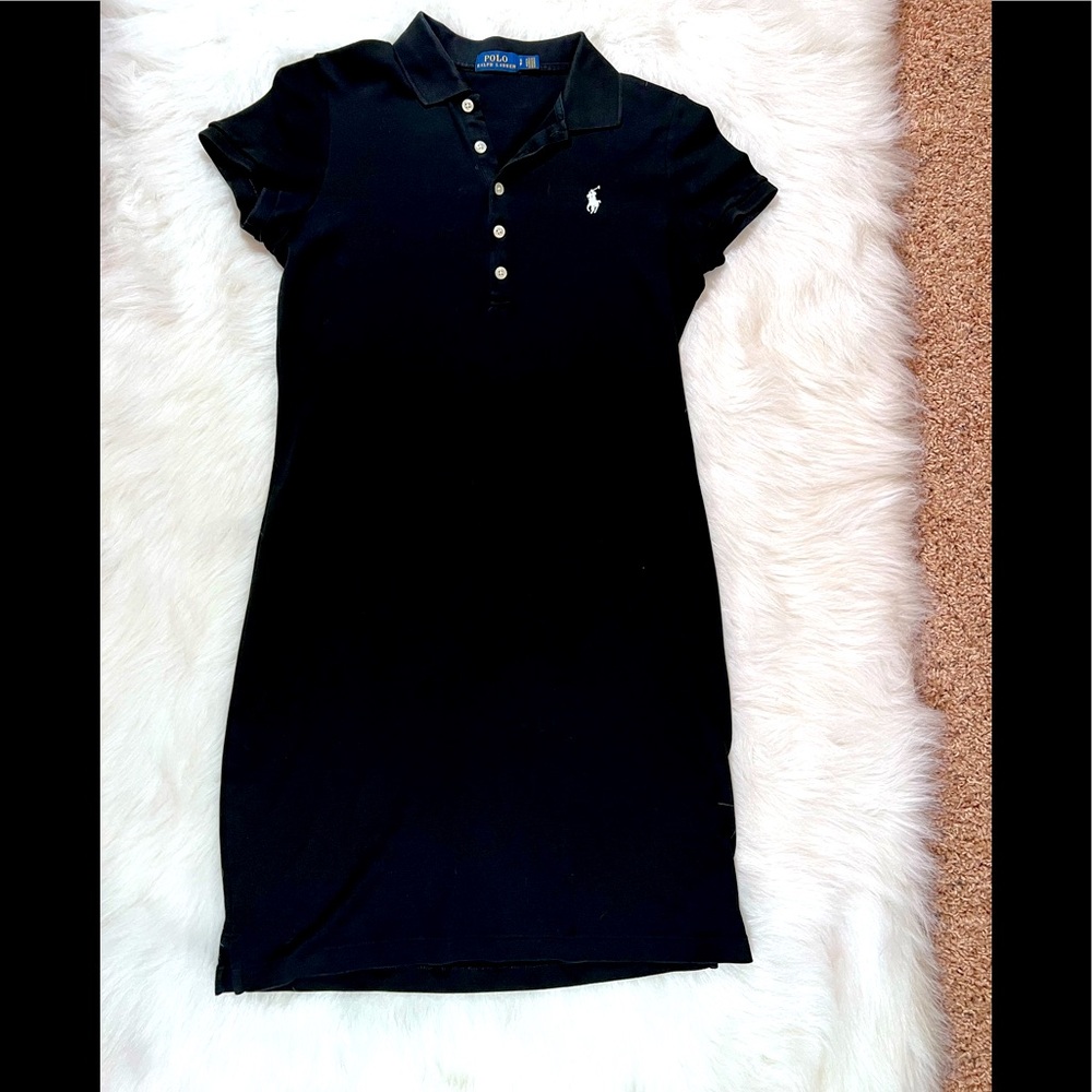 Ralph Lauren Cotton Mesh Polo Dress